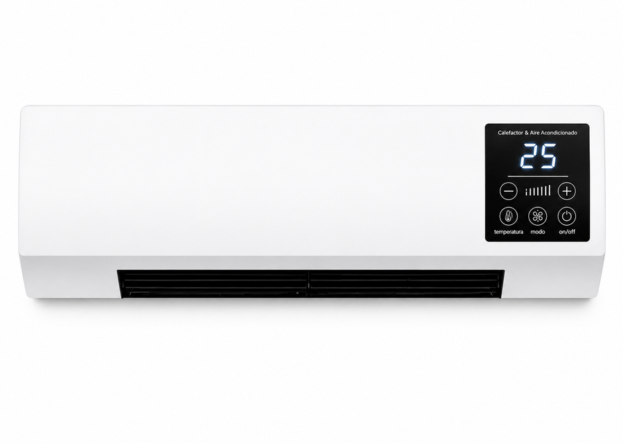 CALEFACTOR Y AIRE ACONDICIONADO DE PARED 2 EN 1