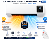 CALEFACTOR Y AIRE ACONDICIONADO DE PARED 2 EN 1