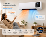CALEFACTOR Y AIRE ACONDICIONADO DE PARED 2 EN 1